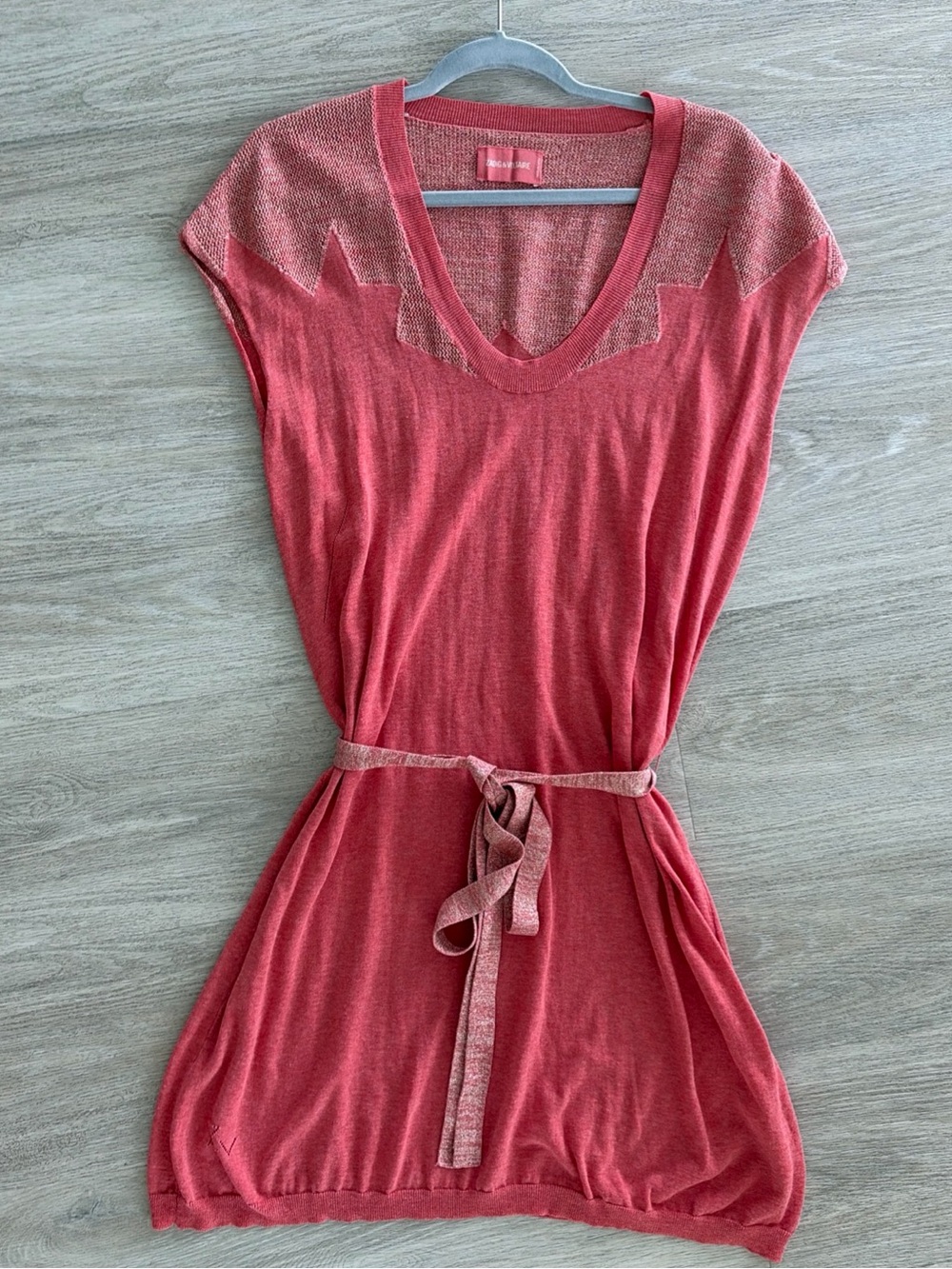 Zadig & Voltaire Rimo Metallic Knit Mini Dress Size M